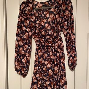 Longsleeve floral mini dress! Never worn!